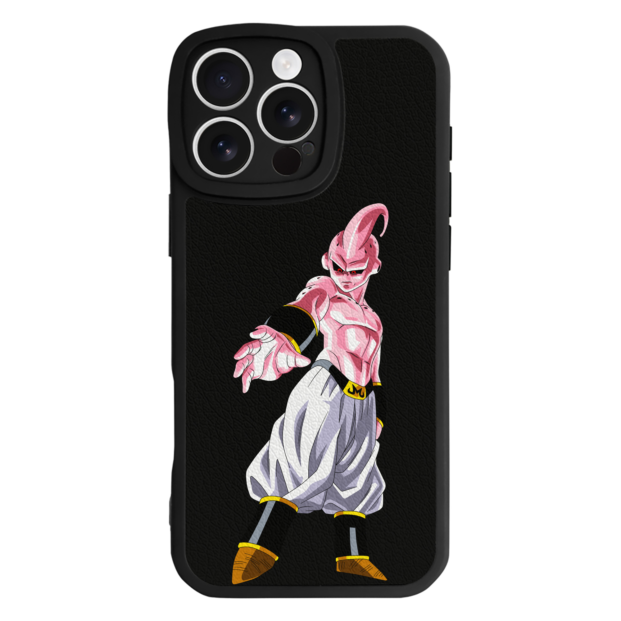（画像用） ドラゴンボール 魔人ブウ DRAGON BALL Majin Buu 【iPhone 16シリーズ対応】シリコンスマホケース（レザー調） 材質：シリコン
